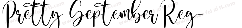 Pretty September Reg字体转换